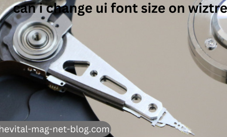 can i change ui font size on wiztree