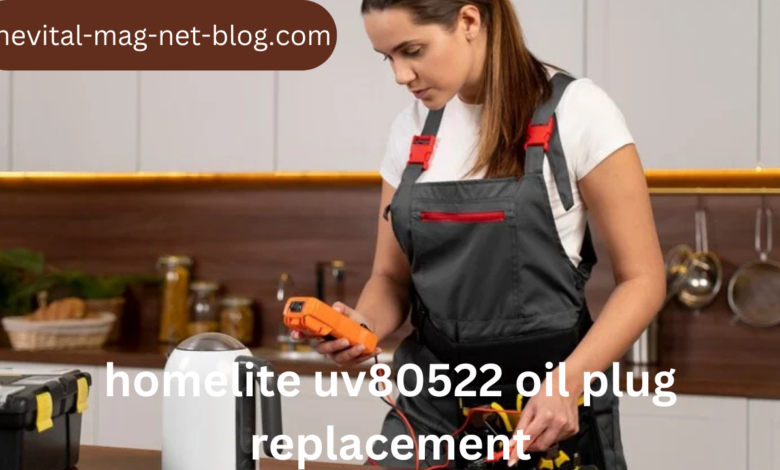 homelite uv80522 oil plug replacement