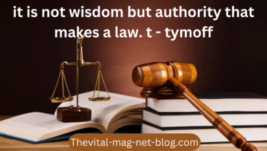 it is not wisdom but authority that makes a law. t - tymoff