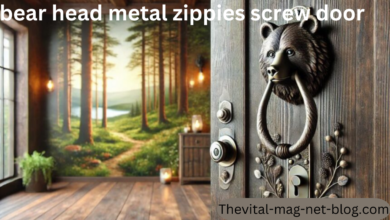 bear head metal zippies screw door